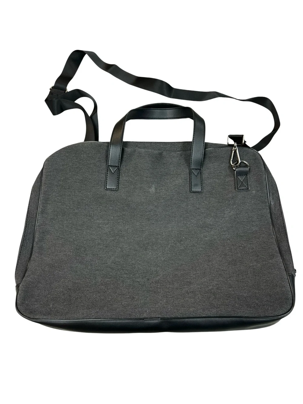 John Varvatos Gray Laptop Briefcase Tote Bag Business Work Travel Messenger Mens